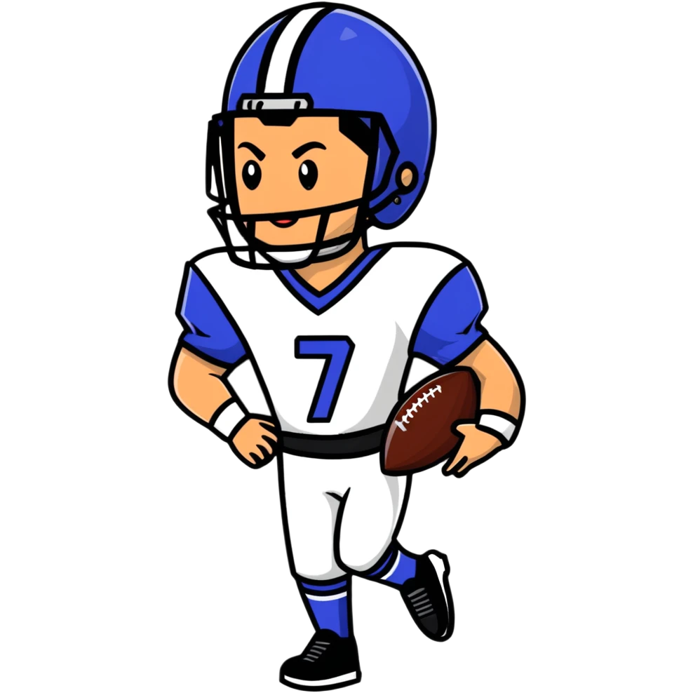 Cristiano Ronaldo as an American football player emoji