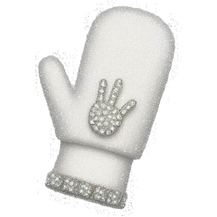 white glove with rhinestones  emoji