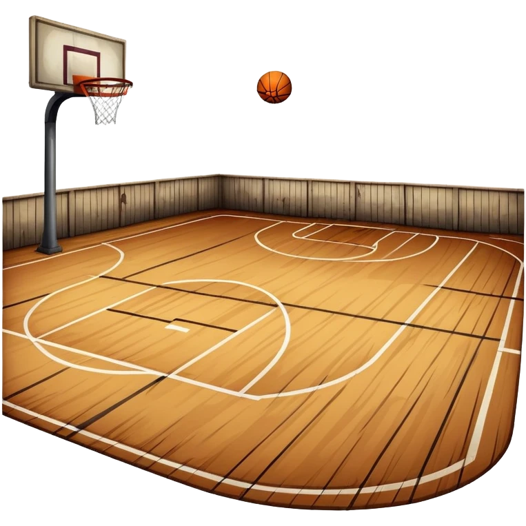Scary basketball court  emoji