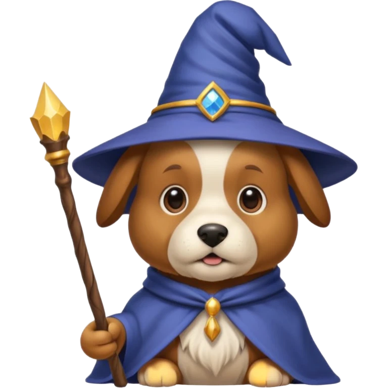 Dog wizard emoji