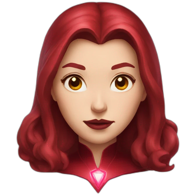 Marvel Scarlet Witch head emoji