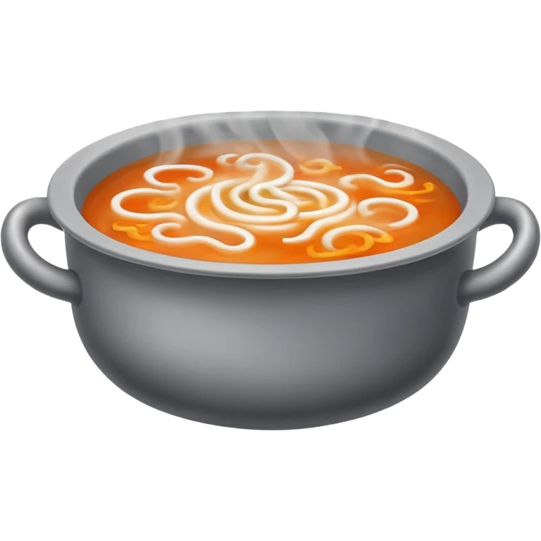 lot of smoke coming through soup emoji