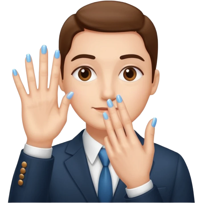 business client hand doing ☝️ emoji