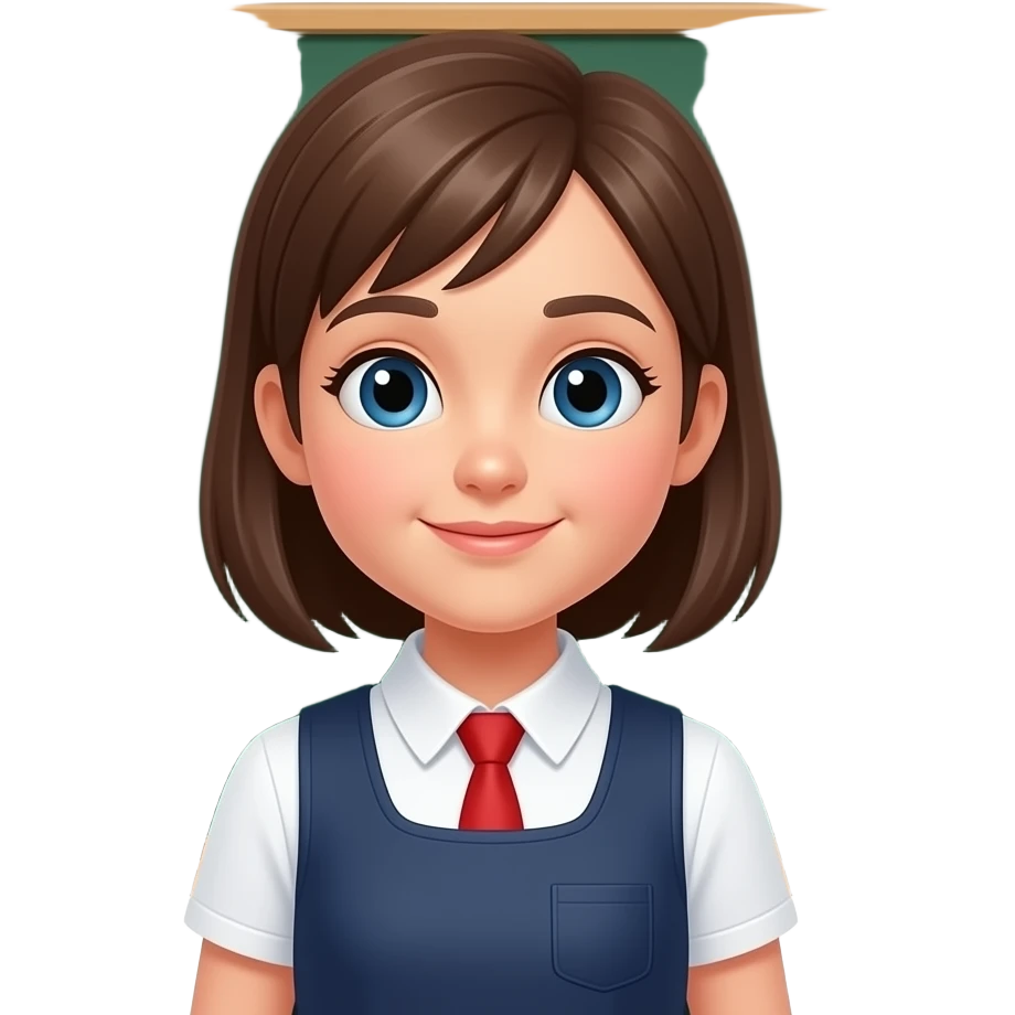 Add a school board behind the girl emoji
