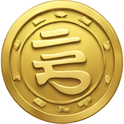 japan golden coin emoji
