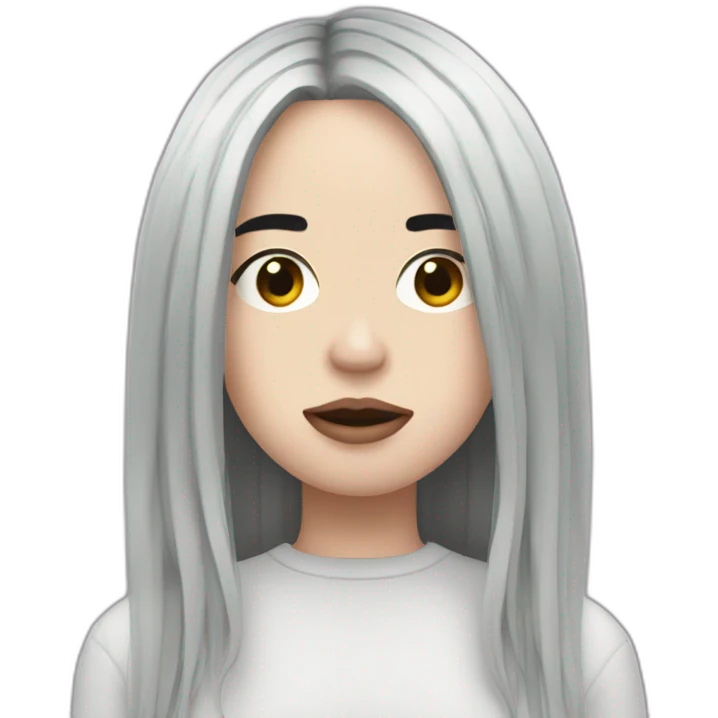 Billie-eilish-with-Black-hair emoji