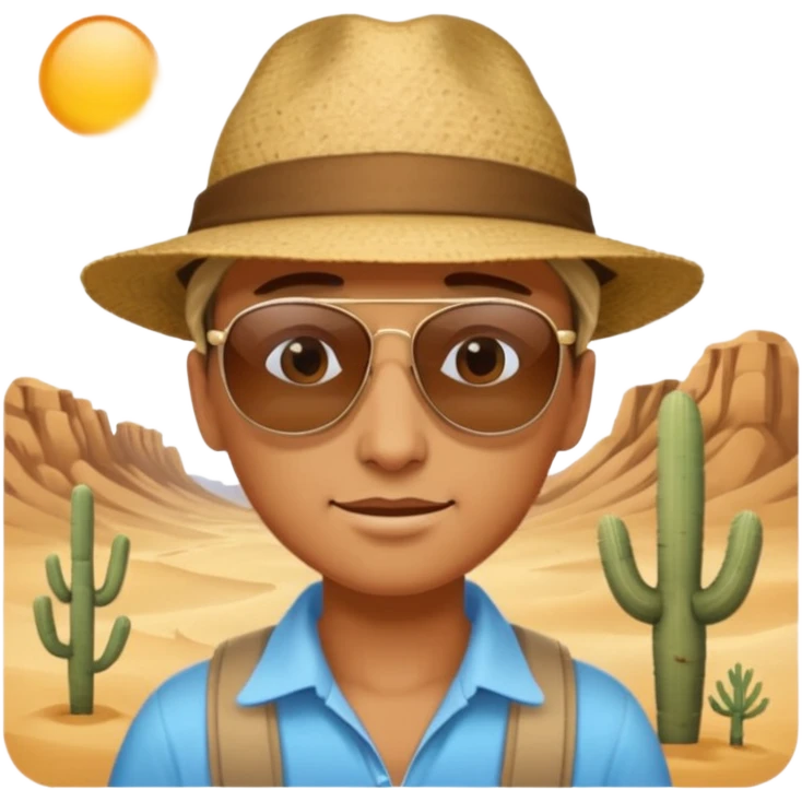 person living in desert emoji