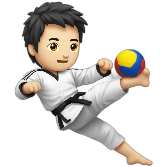 Korean taekwondo soccer emoji