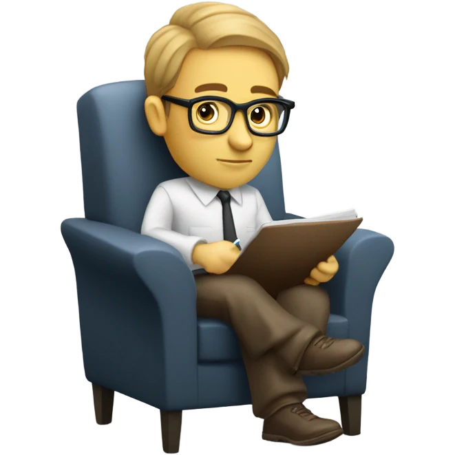 white psychologist emoji