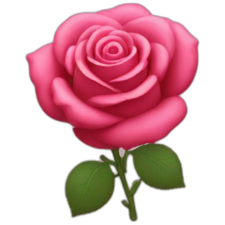 Rose toy emoji