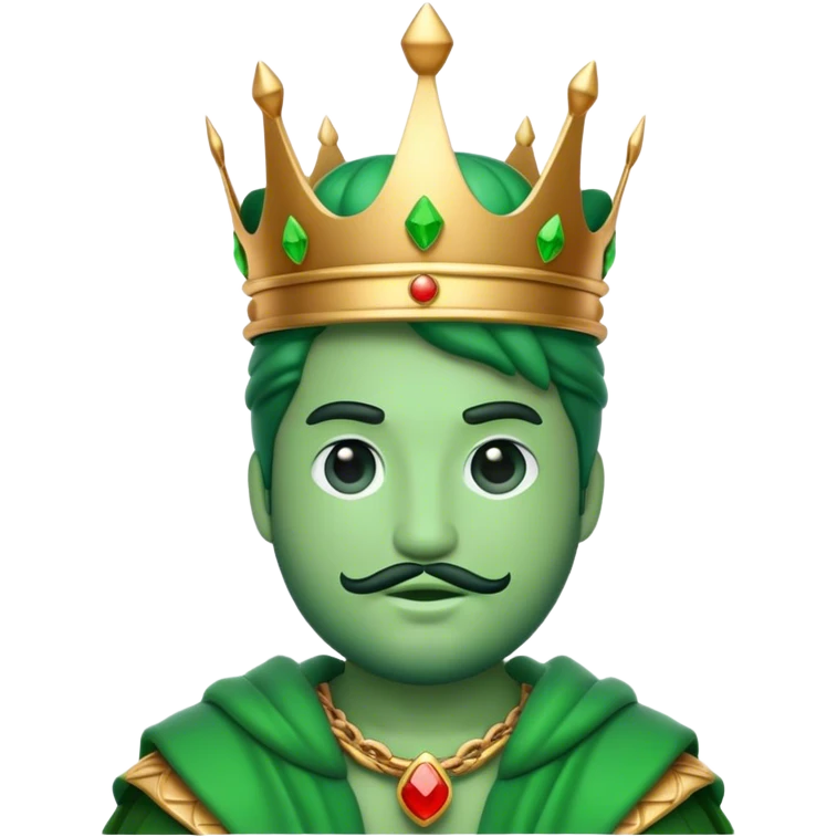 Green king emoji
