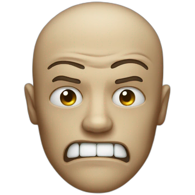 Disturbed face emoji