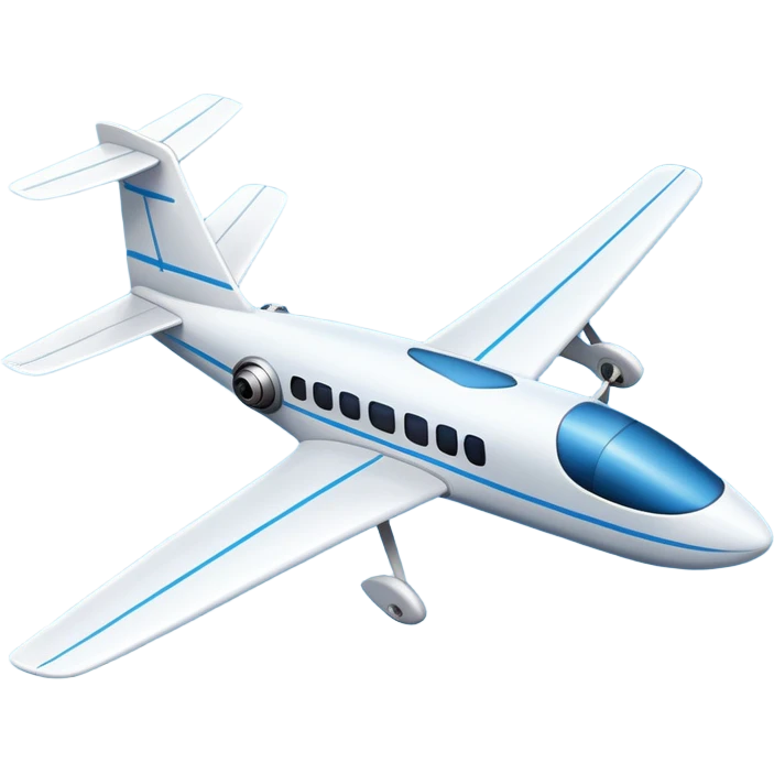 An icon featuring a remote-controlled model airplane soaring through the sky, with a detailed transmitter in the foreground. The sky is clear with motion lines showing flight. Transparent background emphasizes the precision, creativity, and joy of aeromodelling as a sport. emoji