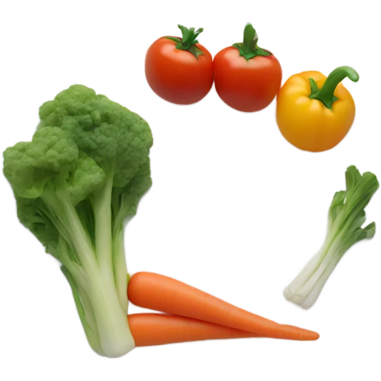 White plate with vegetables  emoji