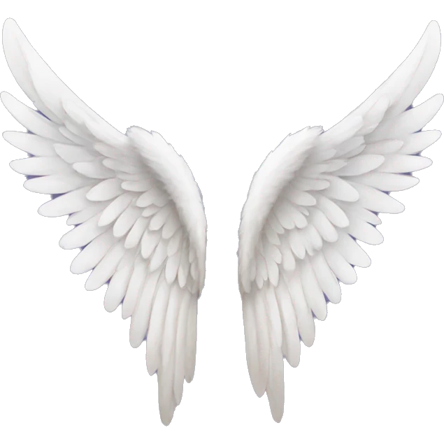 one pair of angel wings  emoji