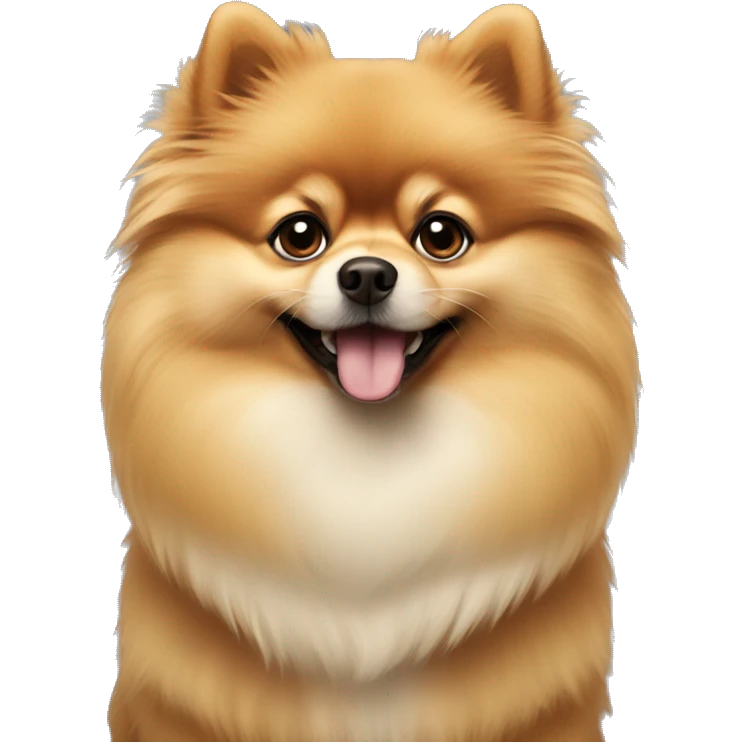 Pomeranian dog emoji