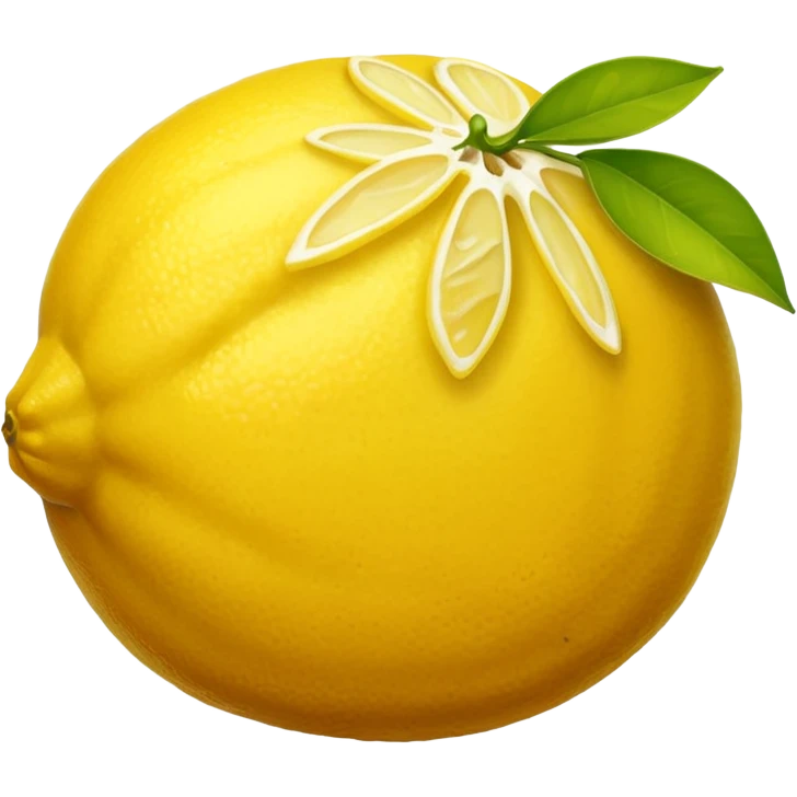 The leftovers of a lemon after making lemon juice emoji