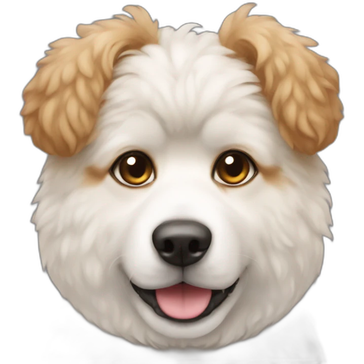 dog half poodle half akita emoji