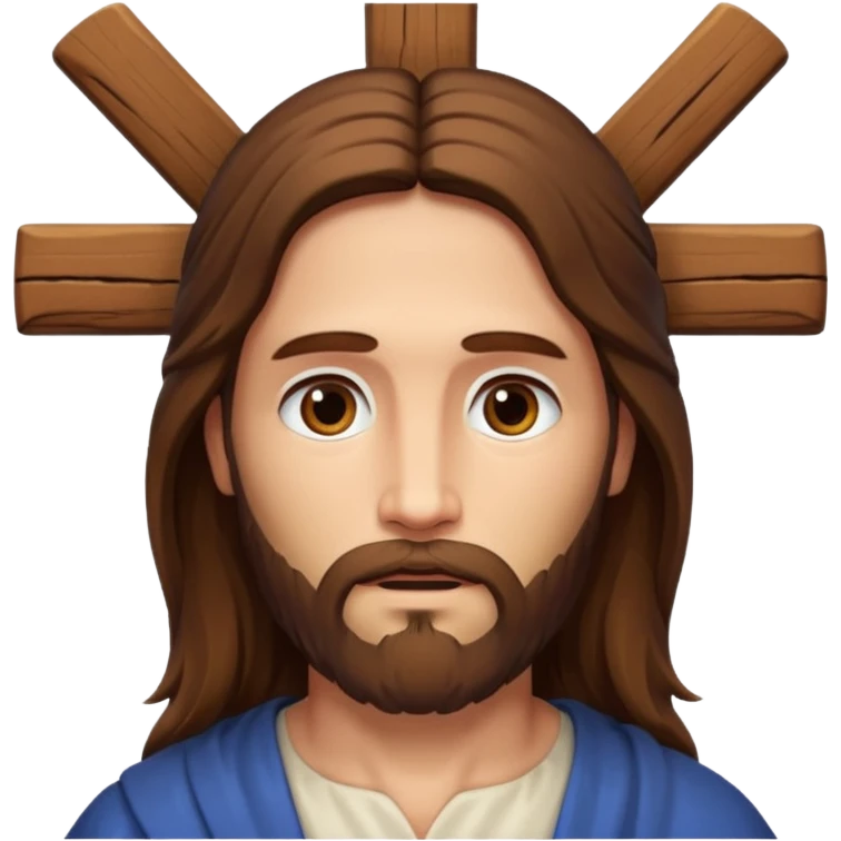 Jesus Christ on cross  emoji