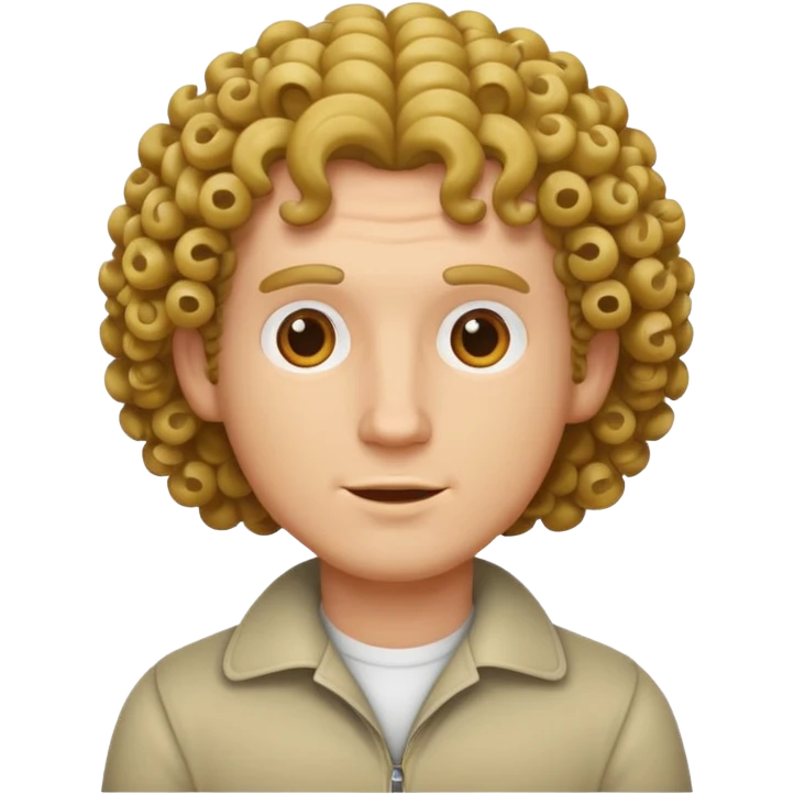 White guy with curls emoji