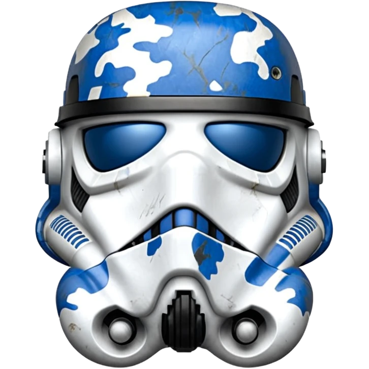 Stormtrooper Helmet in blue camo emoji