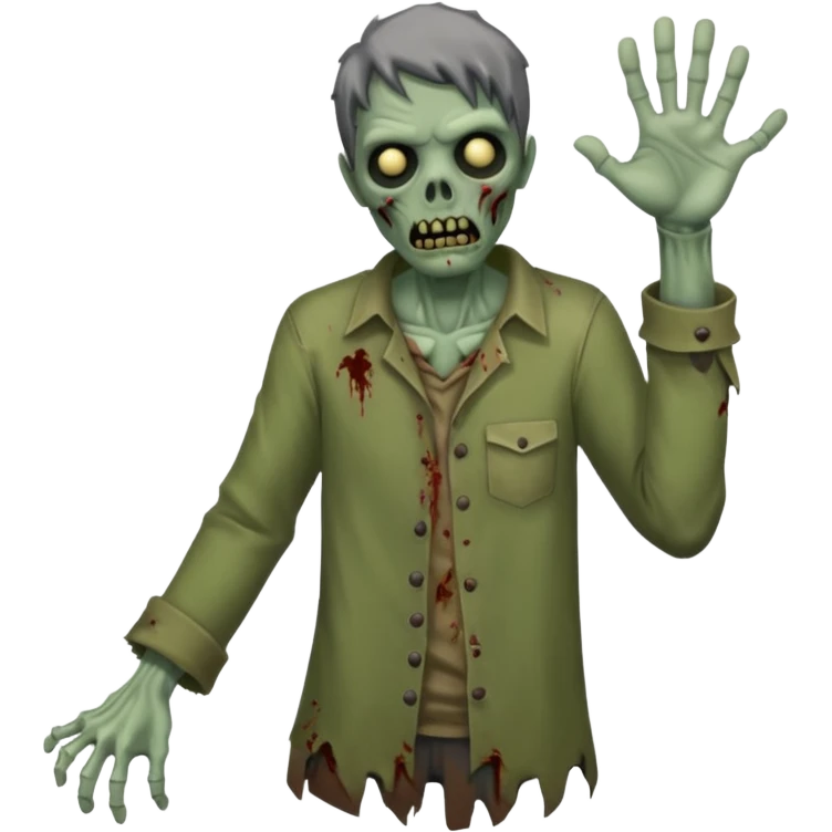 zombie wave emoji