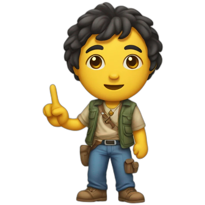 Kobeni Holding peace sign emoji