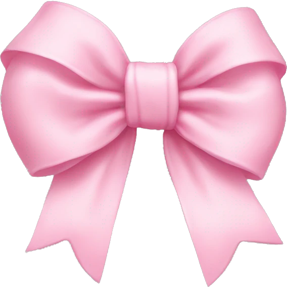 baby pink bow emoji