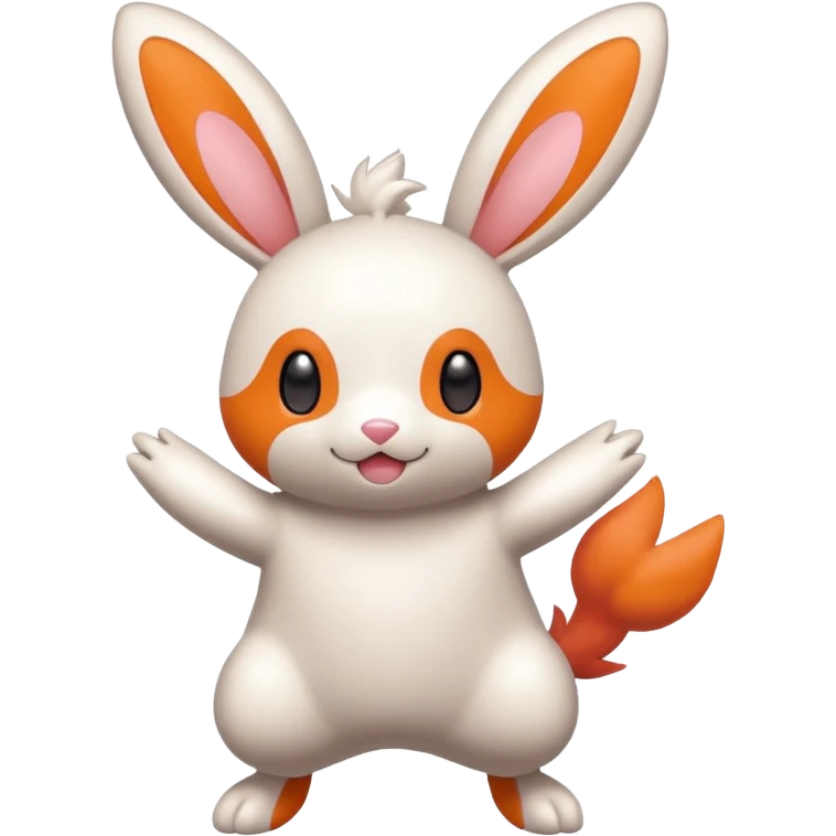 Plusle-Bunnelby-fusion, full body emoji