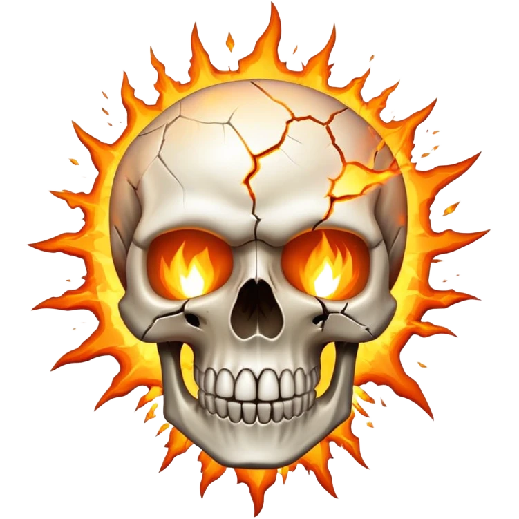 Wybuchająca czaszka emoji