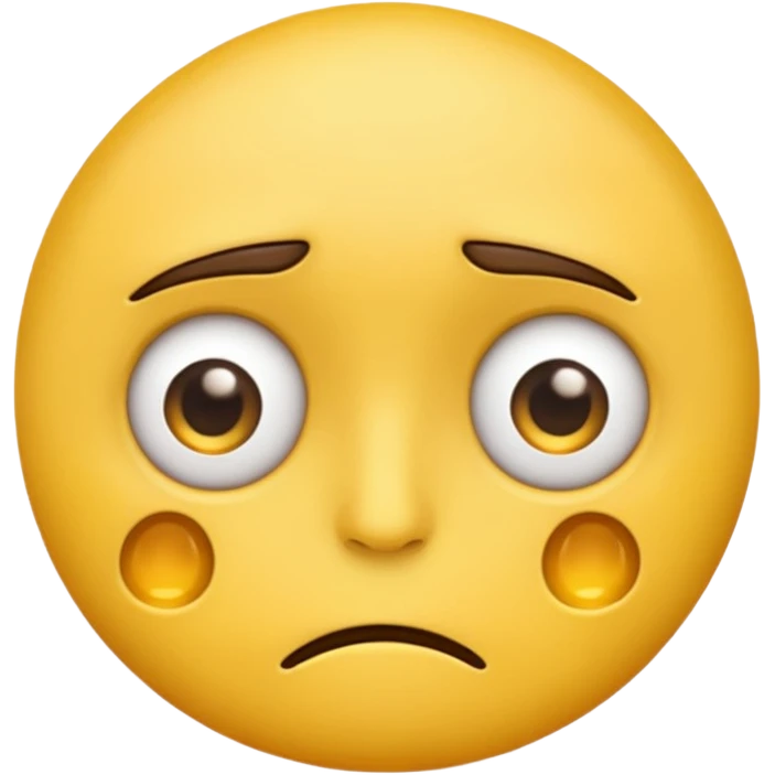 emoji yellow tired, eye bags emoji