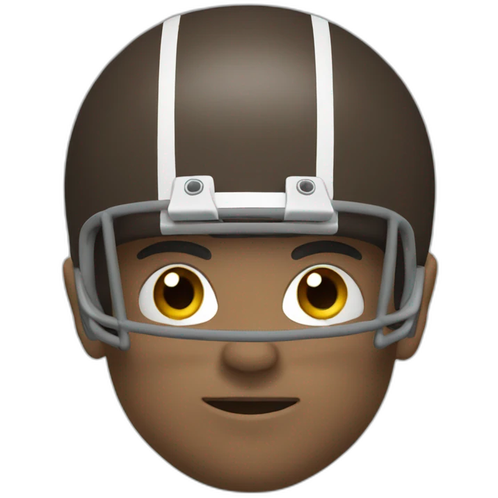 football player head  emoji