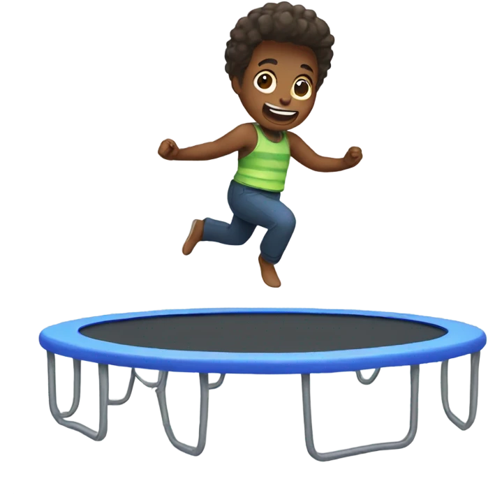 Jumping on trampoline  emoji
