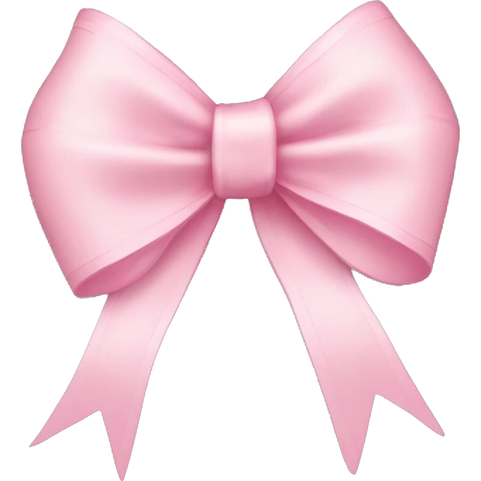 light pink ribbon bow emoji