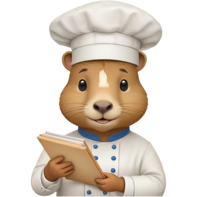 Capybara at a restaurant emoji