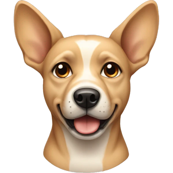 beige dog with pointy ears emoji