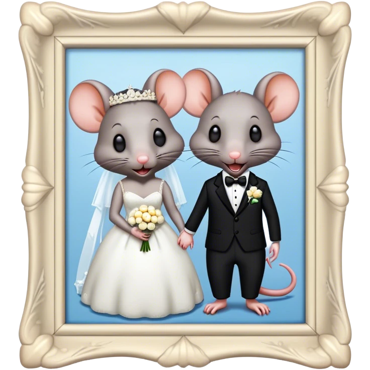 rat wedding  emoji