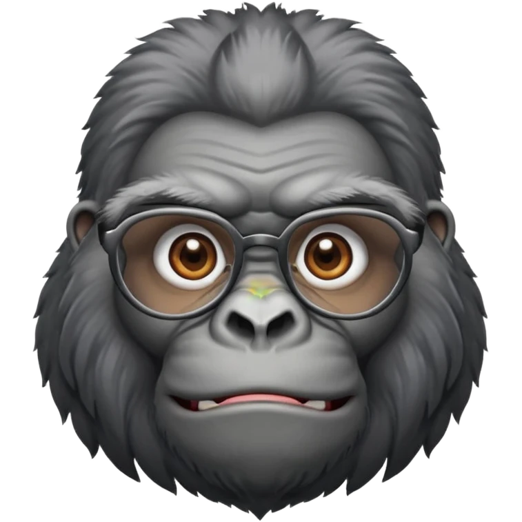 Gorillas with specs emoji