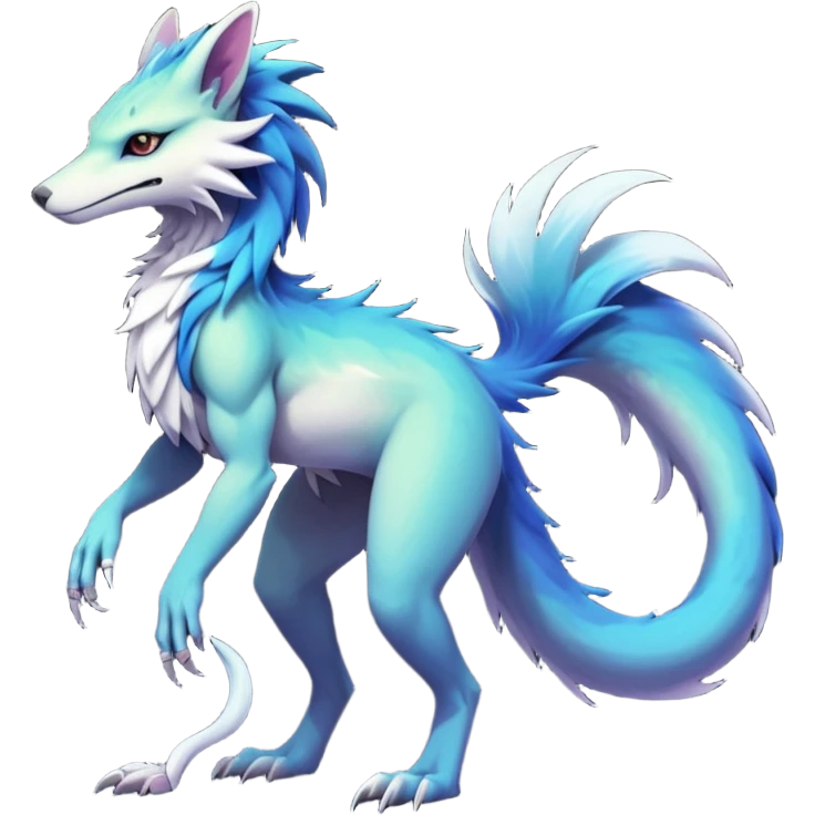 badass elegant wild beautiful natural badass futuristic epic exotic anthro modern furry cyborg-sergal-vernid-creature, full body, gradient pretty hair, with a long tufted tail, aesthetic, art by LiLaiRa, art by art by Falvie emoji