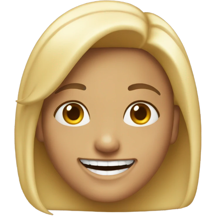 Linda, risueña emoji