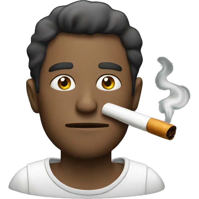 Guy smoking  emoji