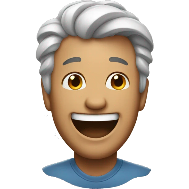 Man laughing emoji