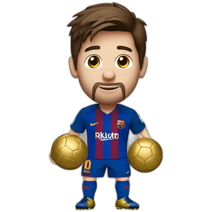 Messi qui casse le ballon d’or emoji