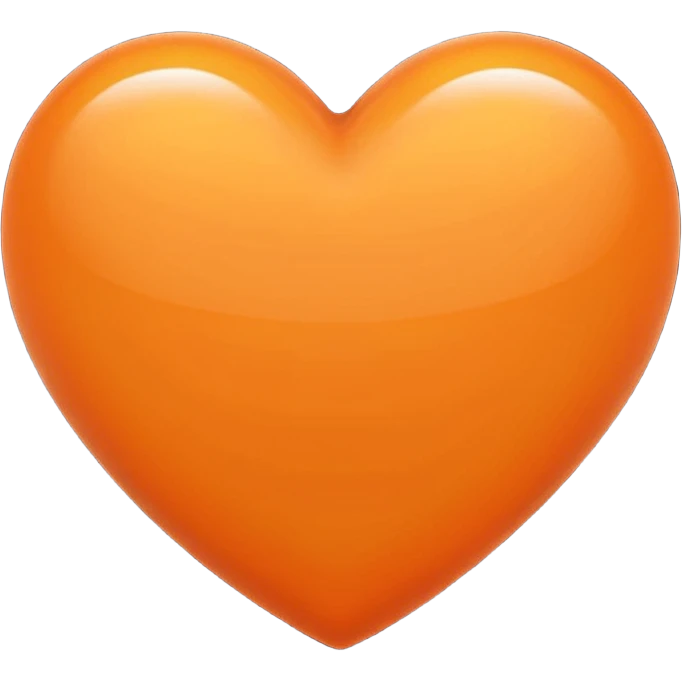 Orange heart emoji