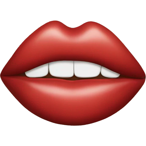 lips poutin emoji