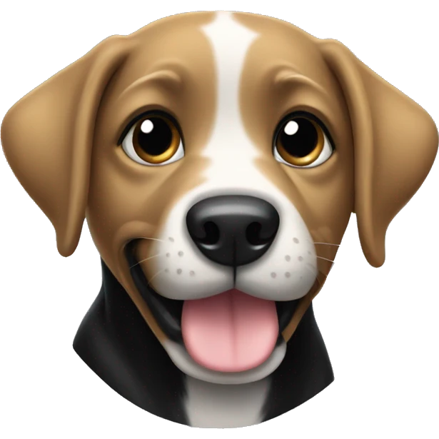 Black puppy  emoji