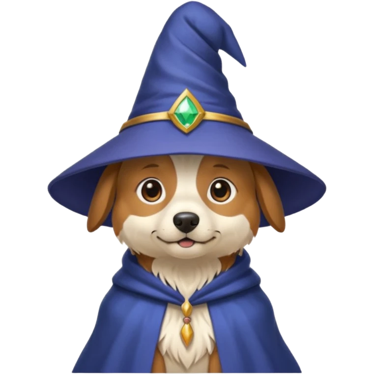 Dog wizard emoji