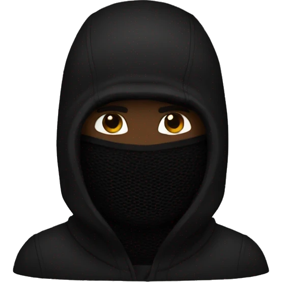 kanye with black balaclava emoji