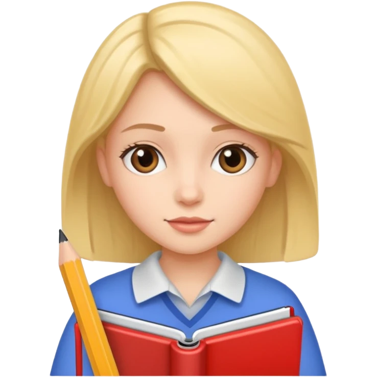 girl with notebook emoji