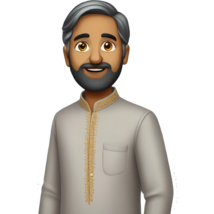 An Indian politician handsome wearing a kurta pajama emoji